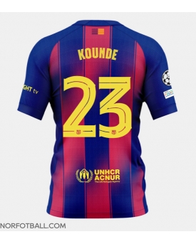 Billige Fotballdrakt Barcelona Jules Kounde #23 Replika Hjemmedrakt 2025-26 Kortermet